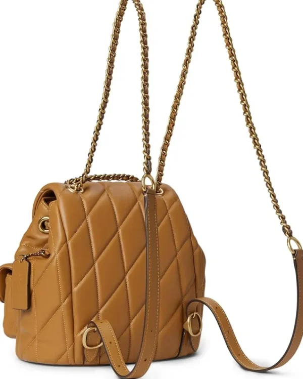 COACH Backpacks<Tabby Backpack with Quilting Honey Brown