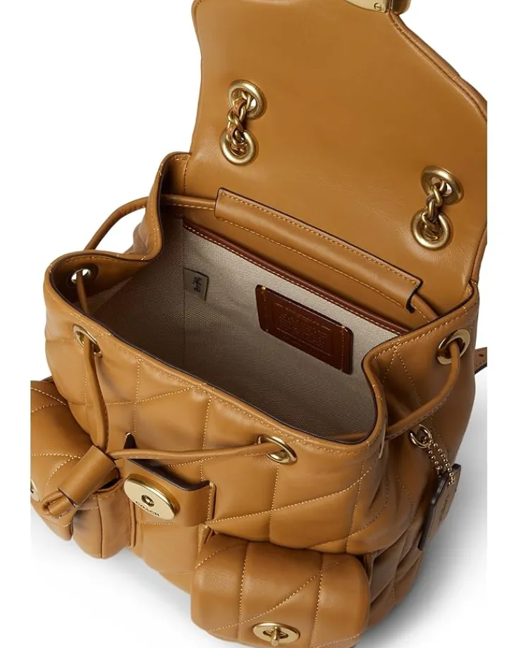 tabby_backpack_with_quilt_2.webp COACH Backpacks<Tabby Backpack with Quilting Honey Brown