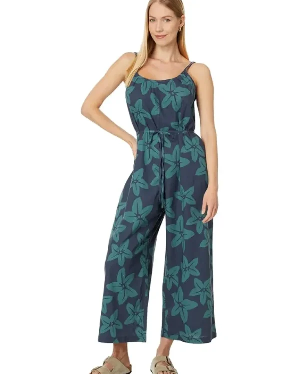 Toad&Co Jumpsuits & Rompers<Taj Hemp Strappy Jumpsuit Jasper Large Floral Print