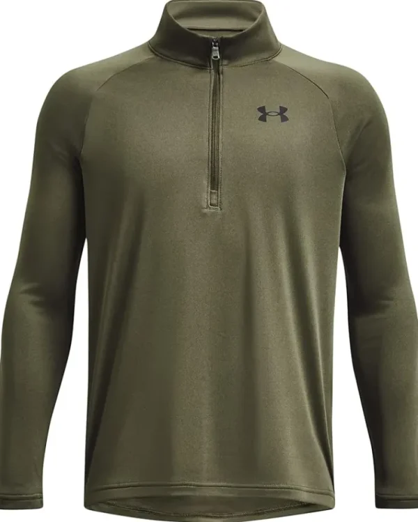 Under Armour Kids Shirts & Tops<Tech 2.0 1/2 Zip (Big Kids) Black/White