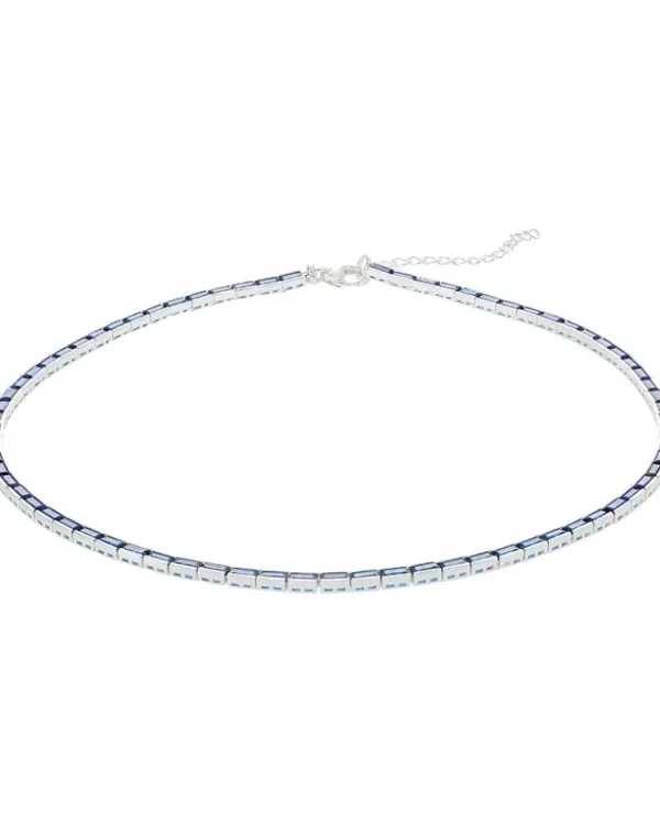 Madewell Jewelry<Tennis Collection Baguette Crystal Necklace Pale Gold