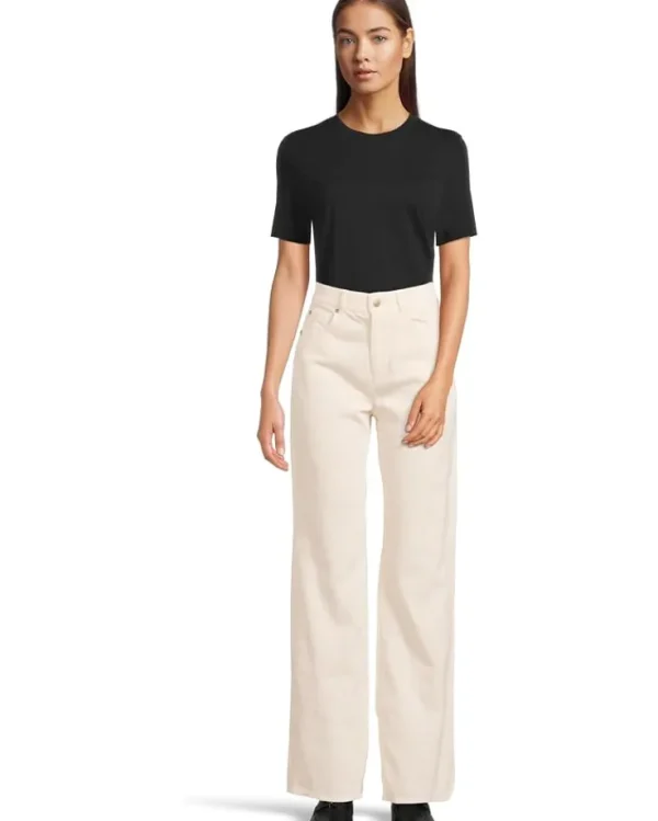 7 For All Mankind Jeans & Denim<Tess Trouser Eggshell