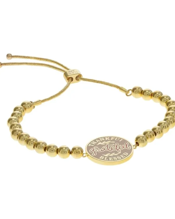 Alex and Ani Jewelry<Thankful Grateful Blessed Bolo Bracelet Shiny Gold