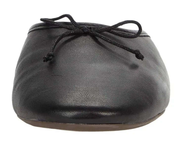 the_adelle_ballet_mule_in_5.webp Madewell Mules<The Adelle Ballet Mule in Leather True Black