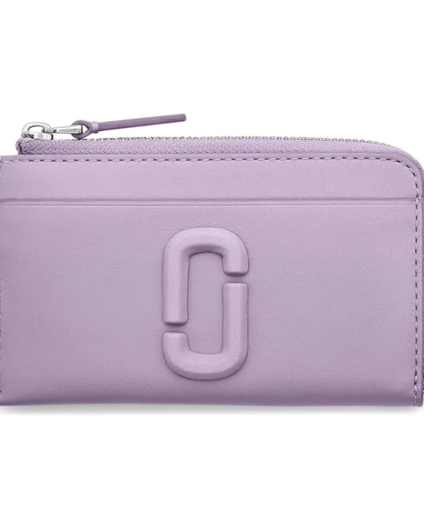 Marc Jacobs Wallets<The Covered J Marc Top Zip Multi Wallet Lilac