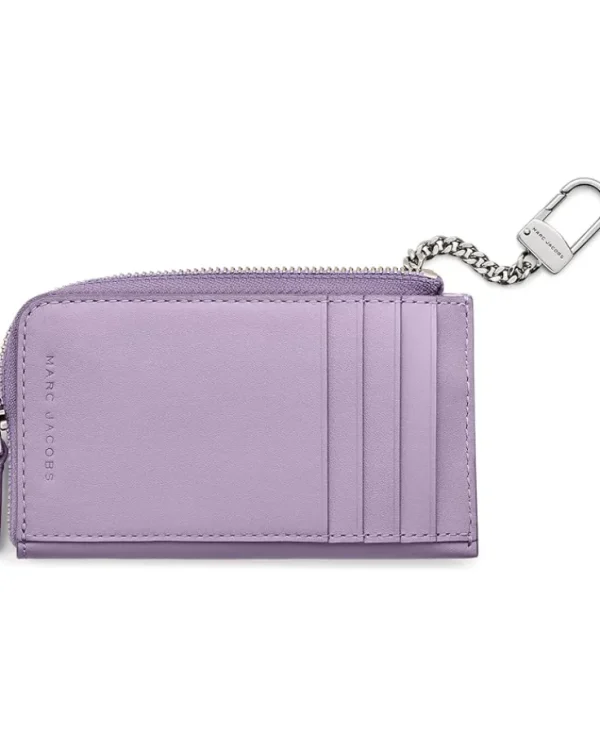 Marc Jacobs Wallets<The Covered J Marc Top Zip Multi Wallet Lilac