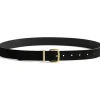 Madewell Belts<The Essential Suede Belt True Black