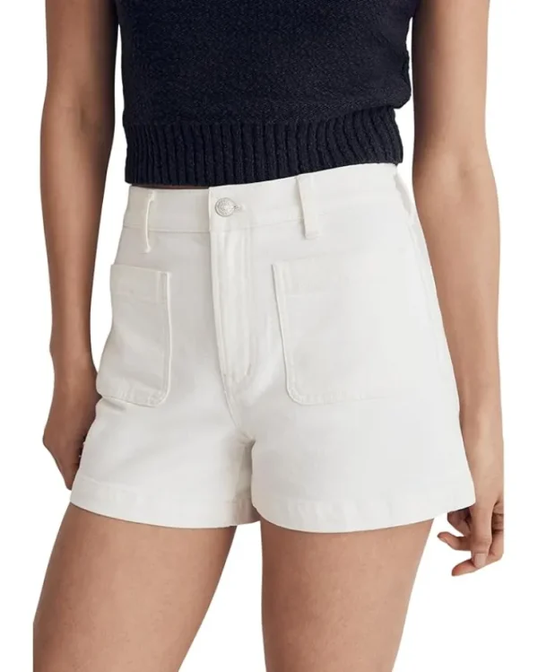 Madewell Shorts<The High-Rise Sailor Short in Tile White
