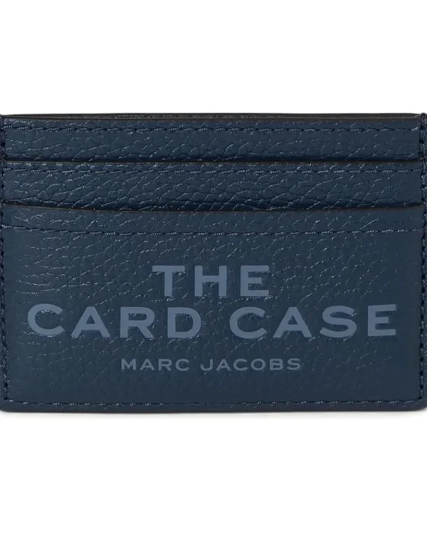 Marc Jacobs Wallets<The Leather Card Case Blue Sea
