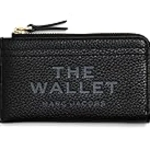 Marc Jacobs Wallets<The Leather Top Zip Multi Wallet Black