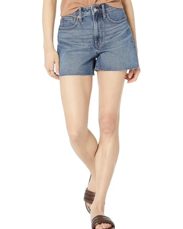 Madewell Shorts<The Momjean Short Short in Vintage Canvas Wash Burnett Wash