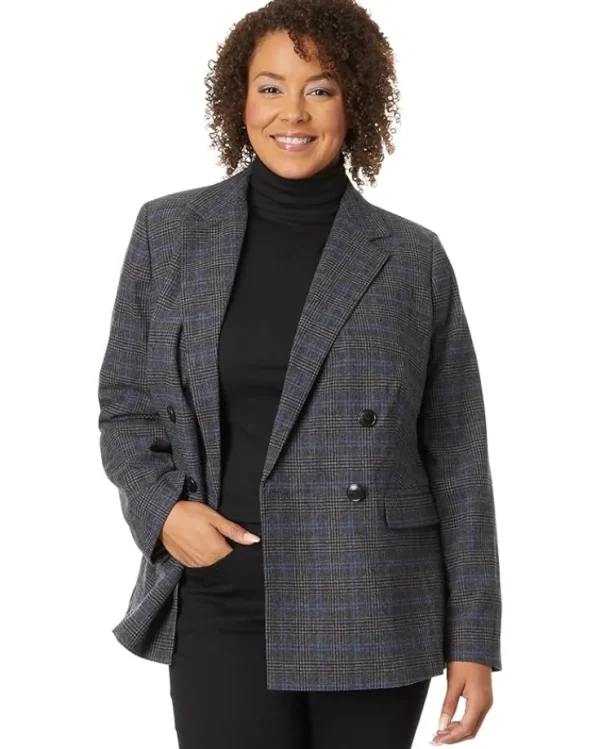 Madewell Coats & Outerwear<The Plus Rosedale Blazer in Plaid Kyle Mini Glen Plaid