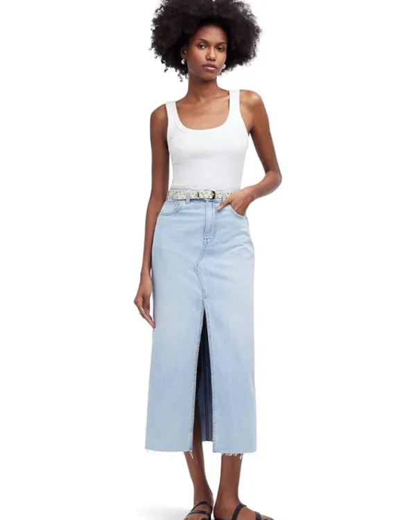 Madewell Skirts<The Rilee Denim Midi Skirt in Fitzgerald Wash