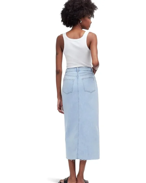 Madewell Skirts<The Rilee Denim Midi Skirt in Fitzgerald Wash
