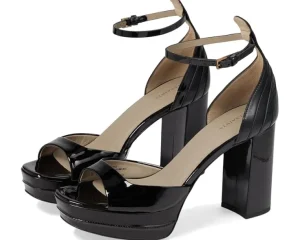 AllSaints Heels<Tia Platform Heel Black Shine