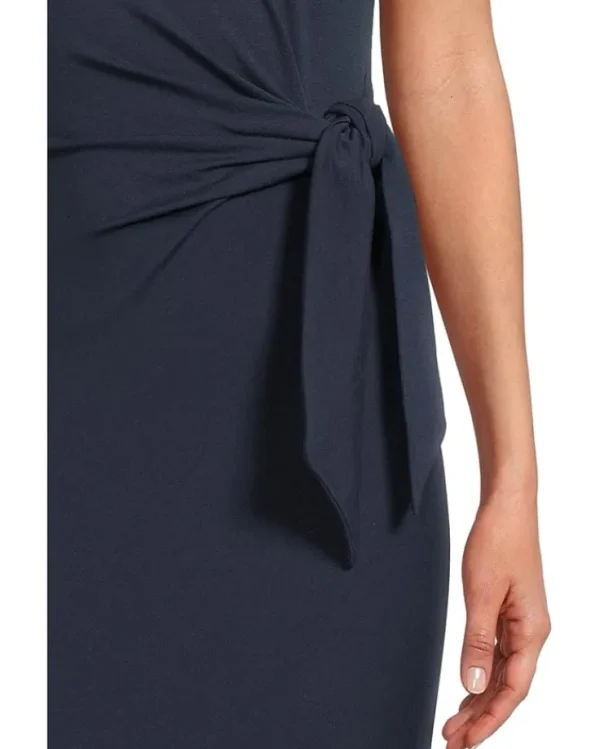 Lauren Ralph Lauren Dresses | Plus Size<Tie-front Jersey Short-sleeve Dress Refined Navy