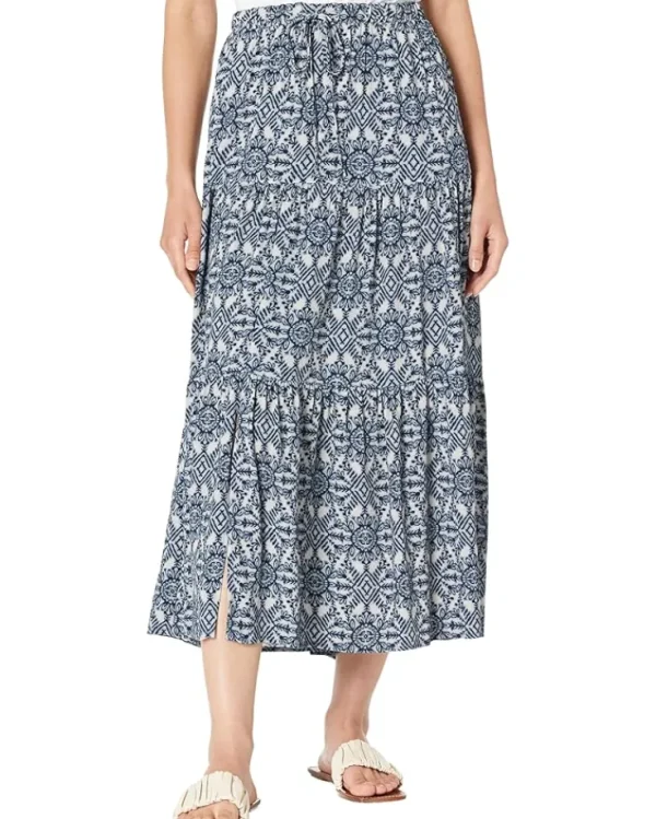 Karen Kane Skirts<Tiered Midi Skirt Print