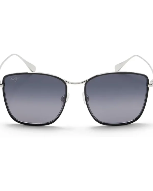 Maui Jim Sunglasses<Tiger Lily Gloss Black/Silver/Neutral Grey Polarized