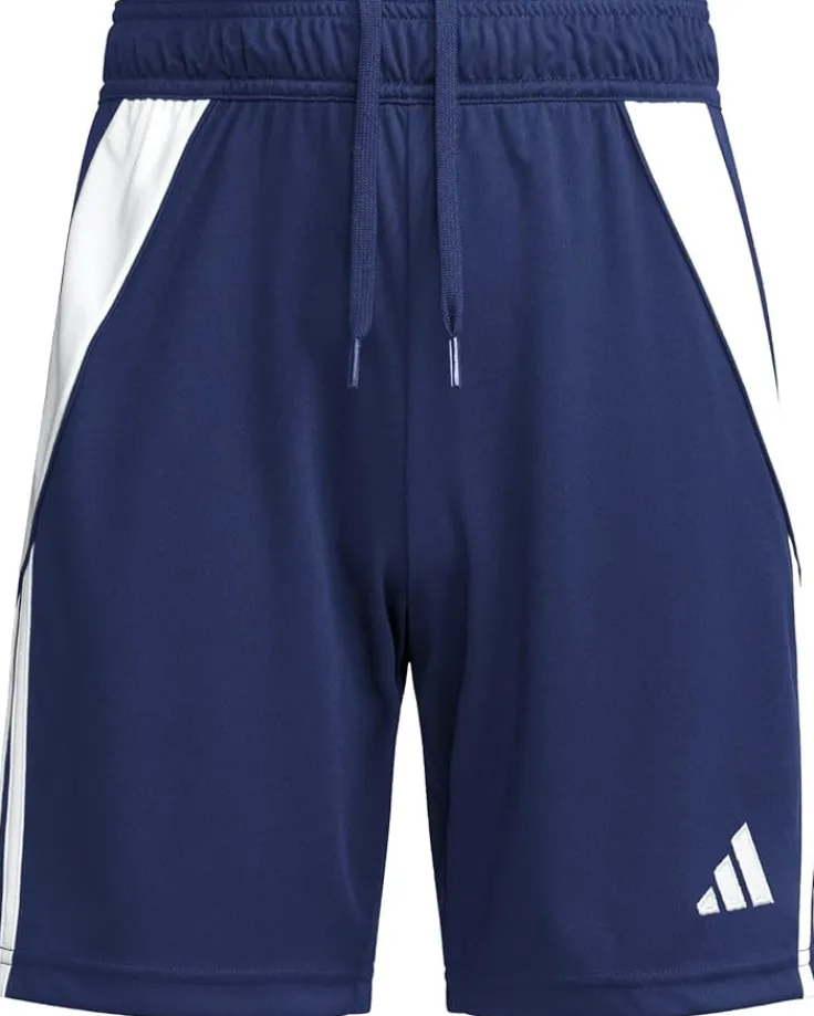 tiro__shorts_little_kidsb_0.webp adidas Kids Shorts<Tiro 24 Shorts (Little Kids/Big Kids) Team Navy Blue/White