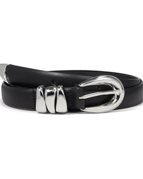Madewell Belts<Triple Metal Keeper Belt Black