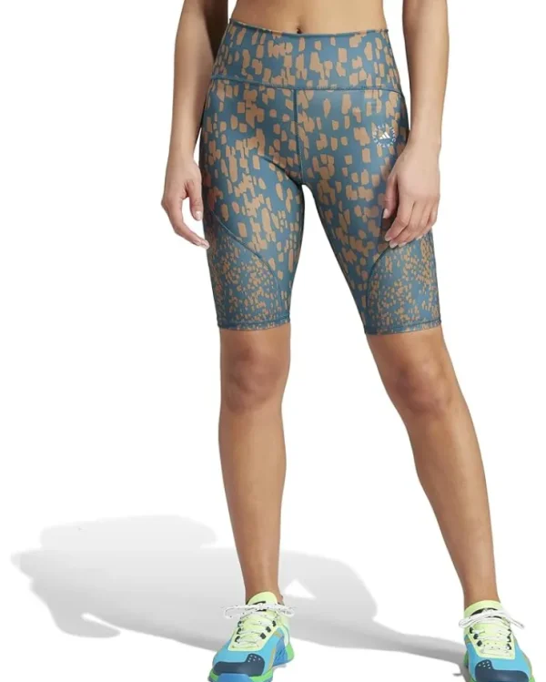 adidas by Stella McCartney Shorts<TruePurpose Optime Training Bike Leggings Printed IQ4520 Tech Mineral