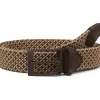 Johnston & Murphy Belts<Tubular Woven Belt Brn/Beige