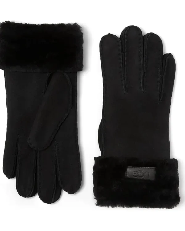 UGG Gloves<Turn Cuff Water Resistant Sheepskin Gloves Ashen Rose