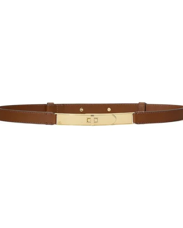 Lauren Ralph Lauren Belts<Turnlock-Belt-Skinny Lauren Tan