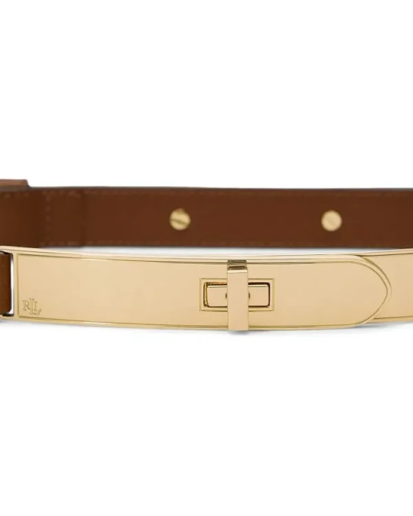 Lauren Ralph Lauren Belts<Turnlock-Belt-Skinny Lauren Tan