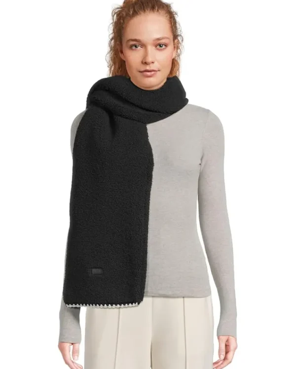UGG Scarves<fluff Scalloped Scarf Black