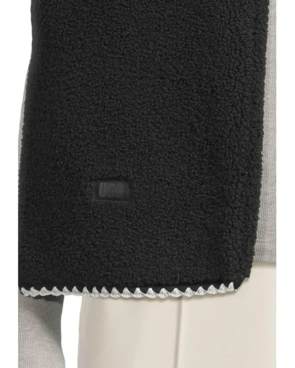 UGG Scarves<fluff Scalloped Scarf Black