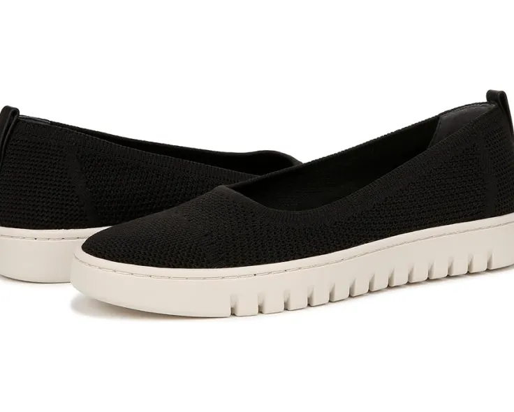 uptown_skimmer_knit_slipo_0.webp VIONIC Flats<Uptown Skimmer Knit Slip-ons Black Fabric