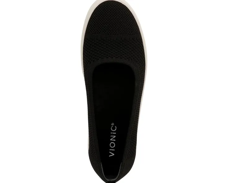 uptown_skimmer_knit_slipo_1.webp VIONIC Flats<Uptown Skimmer Knit Slip-ons Black Fabric
