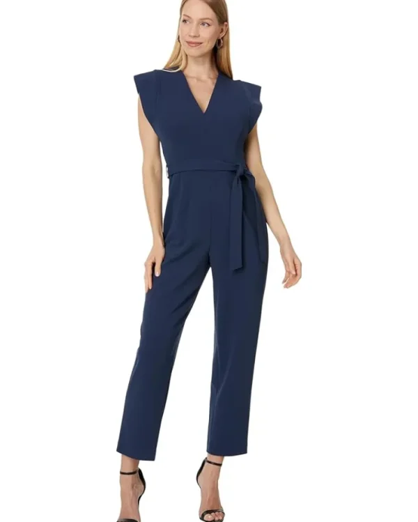 Calvin Klein Jumpsuits & Rompers<V-Neck Jumpsuit with Extended Sleeve Detail Academy