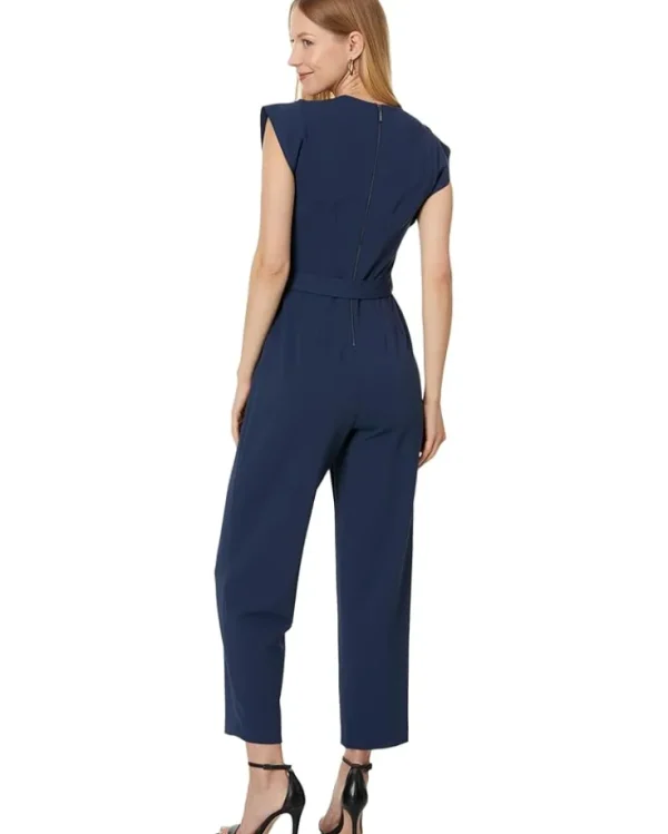 Calvin Klein Jumpsuits & Rompers<V-Neck Jumpsuit with Extended Sleeve Detail Academy