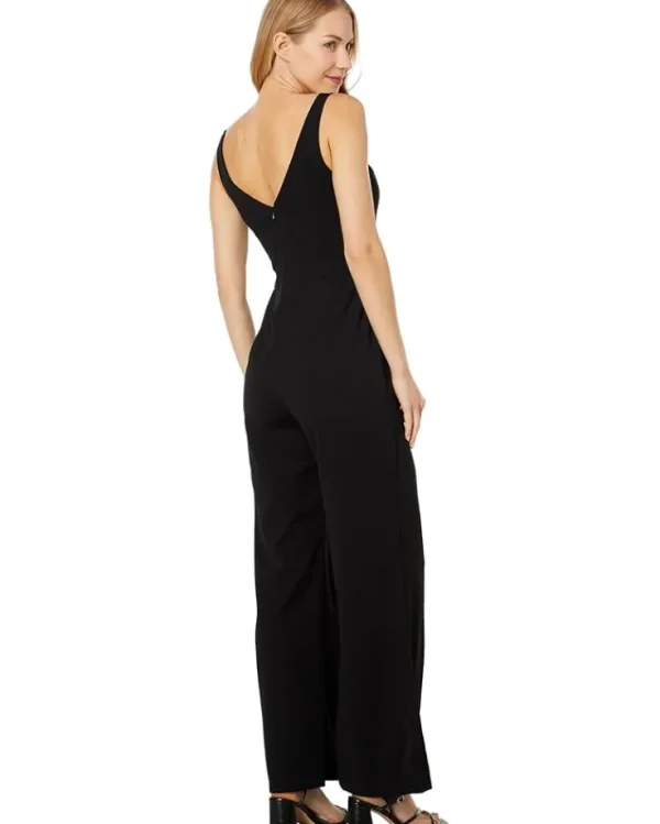 Bebe Jumpsuits & Rompers<V-Neck Tank Jumpsuit Black