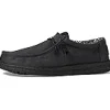 Hey Dude Adaptive | Loafers<Wally Canvas Black/Black