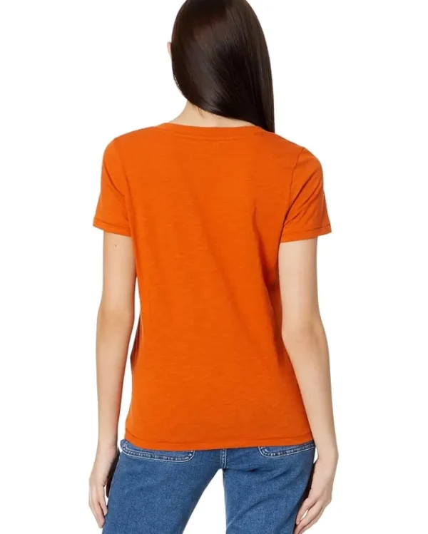 Madewell Shirts & Tops<Whisper Cotton V-Neck Tee Rusted Orange
