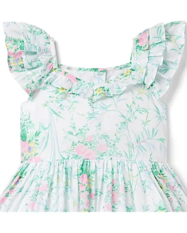 Janie and Jack Dresses<Floral Dress (Toddler/Little Kids/Big Kids) White