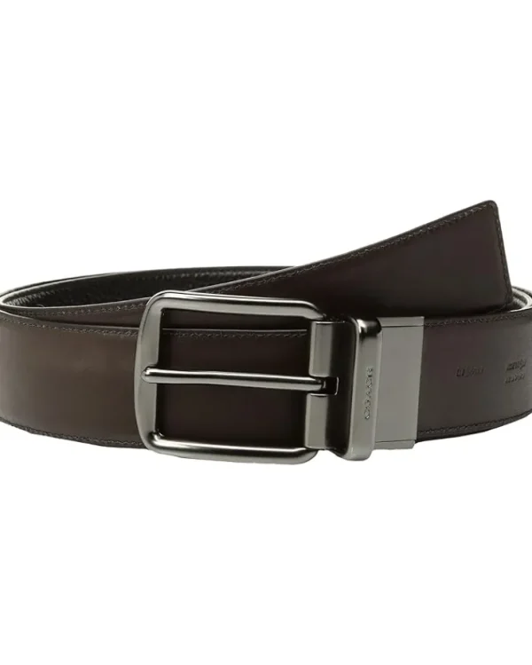 COACH Belts<Wide Reversible Belt Black/Mahogany