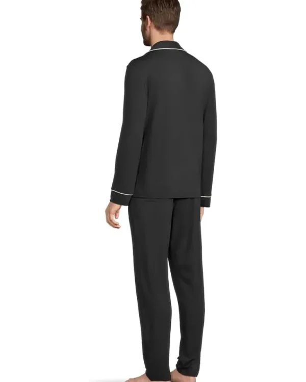 Eberjey Sleepwear<William - The Pajama Set Black/Ivory