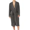 Eberjey Sleepwear<William Robe Charcoal Heather/Ivory