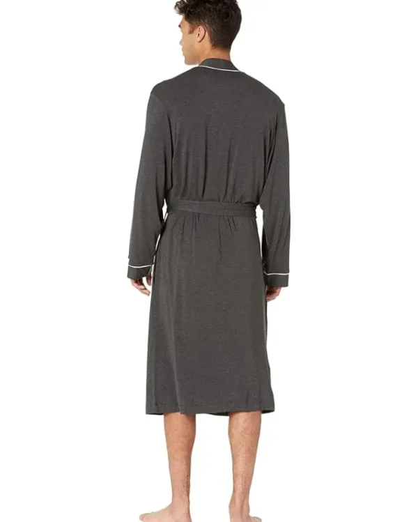 Eberjey Sleepwear<William Robe Charcoal Heather/Ivory