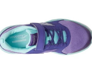 Saucony Kids Adaptive | Sneakers<Wind A/C 2.0 (Little Kid/Big Kid) Purple/Turquoise