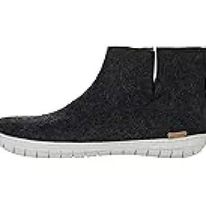 Glerups Slippers | Slippers<Wool Boot Rubber Outsole Charcoal/Grey Rubber