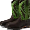 Ariat Work & Duty Boots<Workhog Wide Square Toe Venttek Composite Toe Bruin Brown/Grass Green