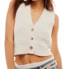 Free People Coats & Outerwear<WTF Ava Vest Sugar Straw