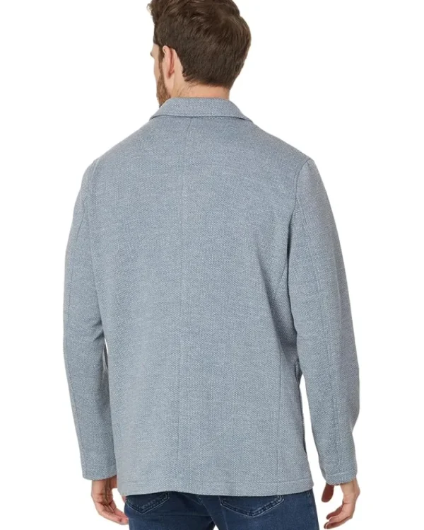 Johnston & Murphy Coats & Outerwear<Xcflex Knit Full Button Blazer Blue