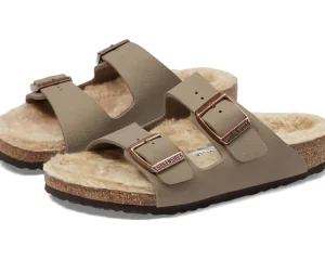 Birkenstock Kids Arizona Shearling - Desert Soil (Toddler/Little Kid/Big Kid) | Kids/BOY Sandals