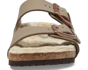 Birkenstock Kids Arizona Shearling - Desert Soil (Toddler/Little Kid/Big Kid) | Kids/BOY Sandals